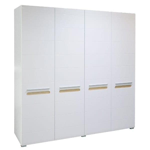 Bianco Gardróbszekrény 4D 180