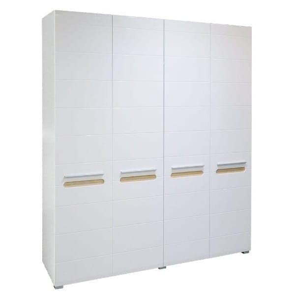 Bianco Gardróbszekrény 4 ajtós 150 cm