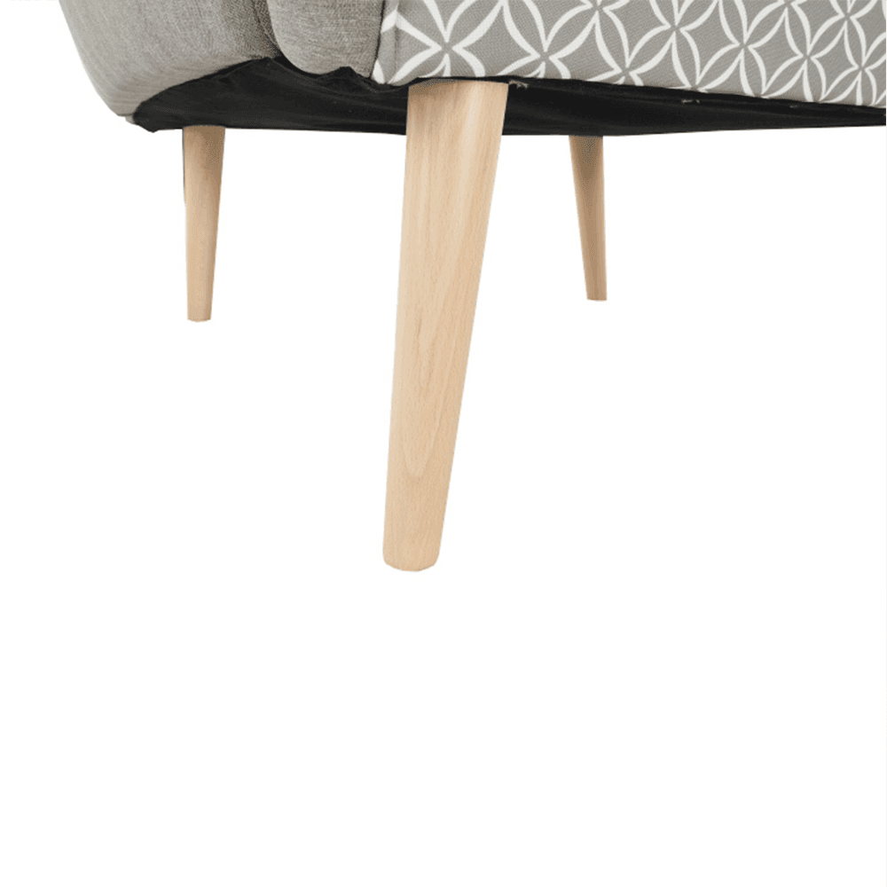 Belek dizájn fotel – cappuccino/mintás szövet thumbnail 8