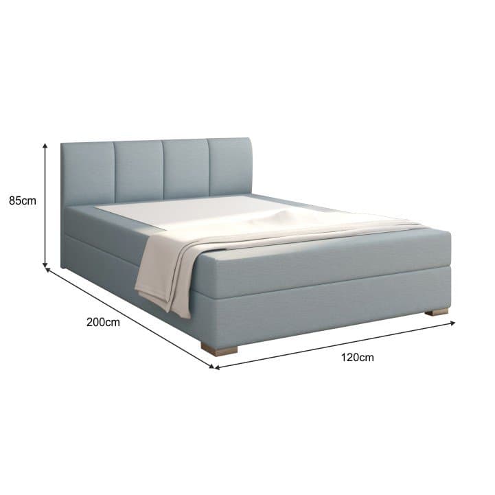 Riana Komfort boxspring ágy 120x200 – mentol thumbnail 3