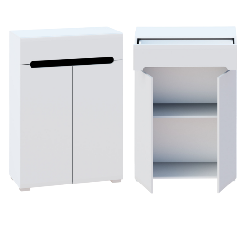 Bianco New Komód 2D1W